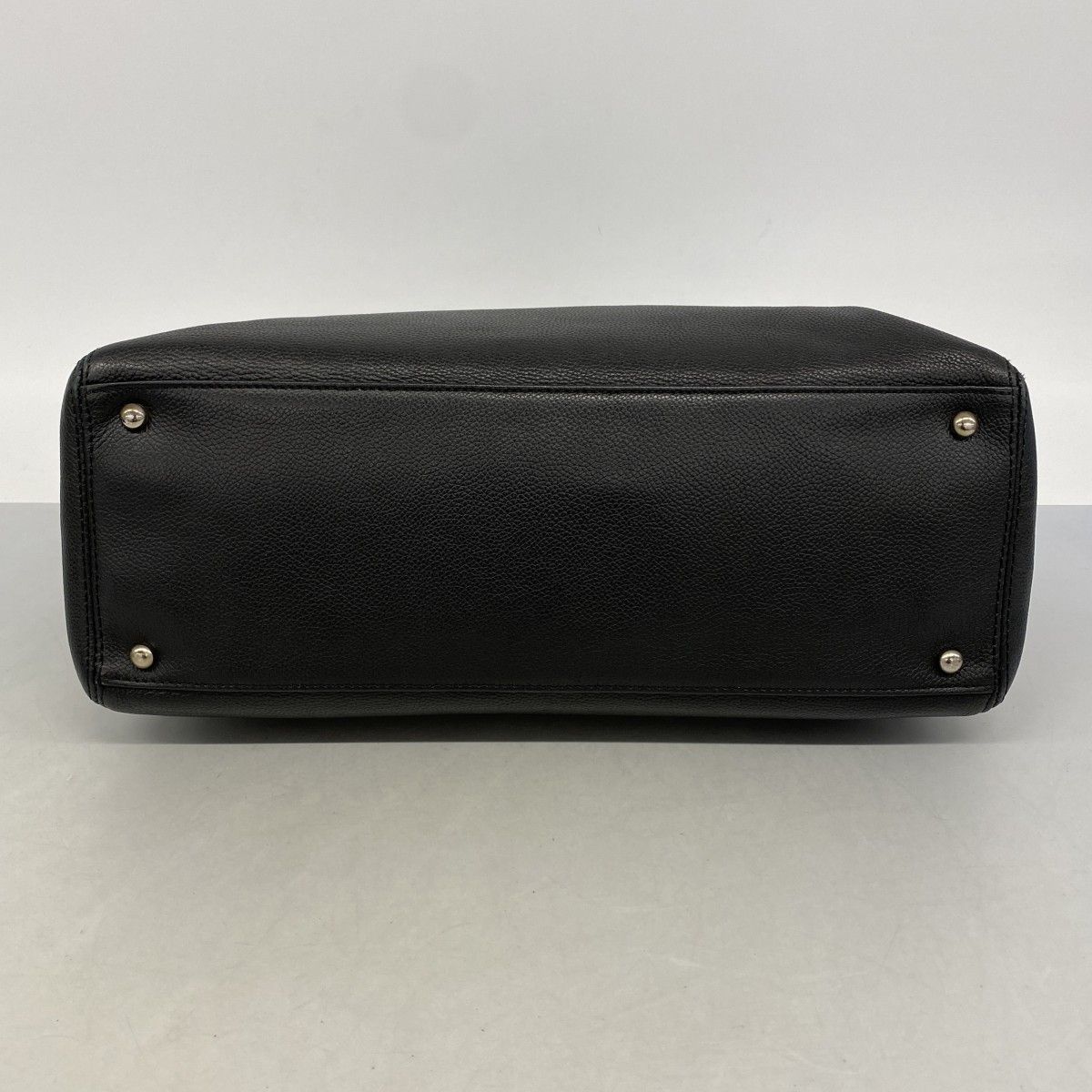 Chanel Tote Executive Leather Black Silver — view 3