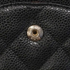 Chanel Shoulder Bag Maxi Quilted Caviar Leather Black Silver — view 6