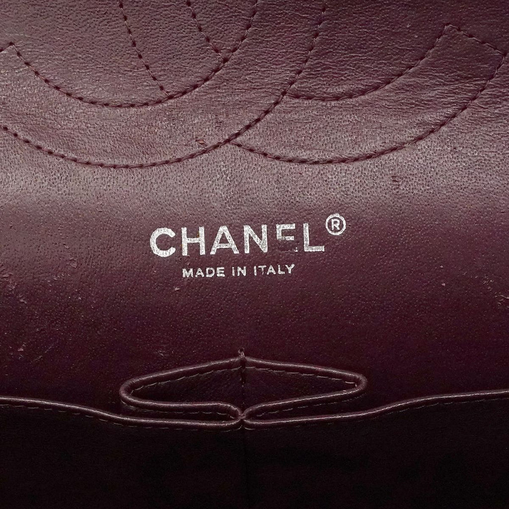 Chanel Shoulder Bag Maxi Quilted Caviar Leather Black Silver — view 5