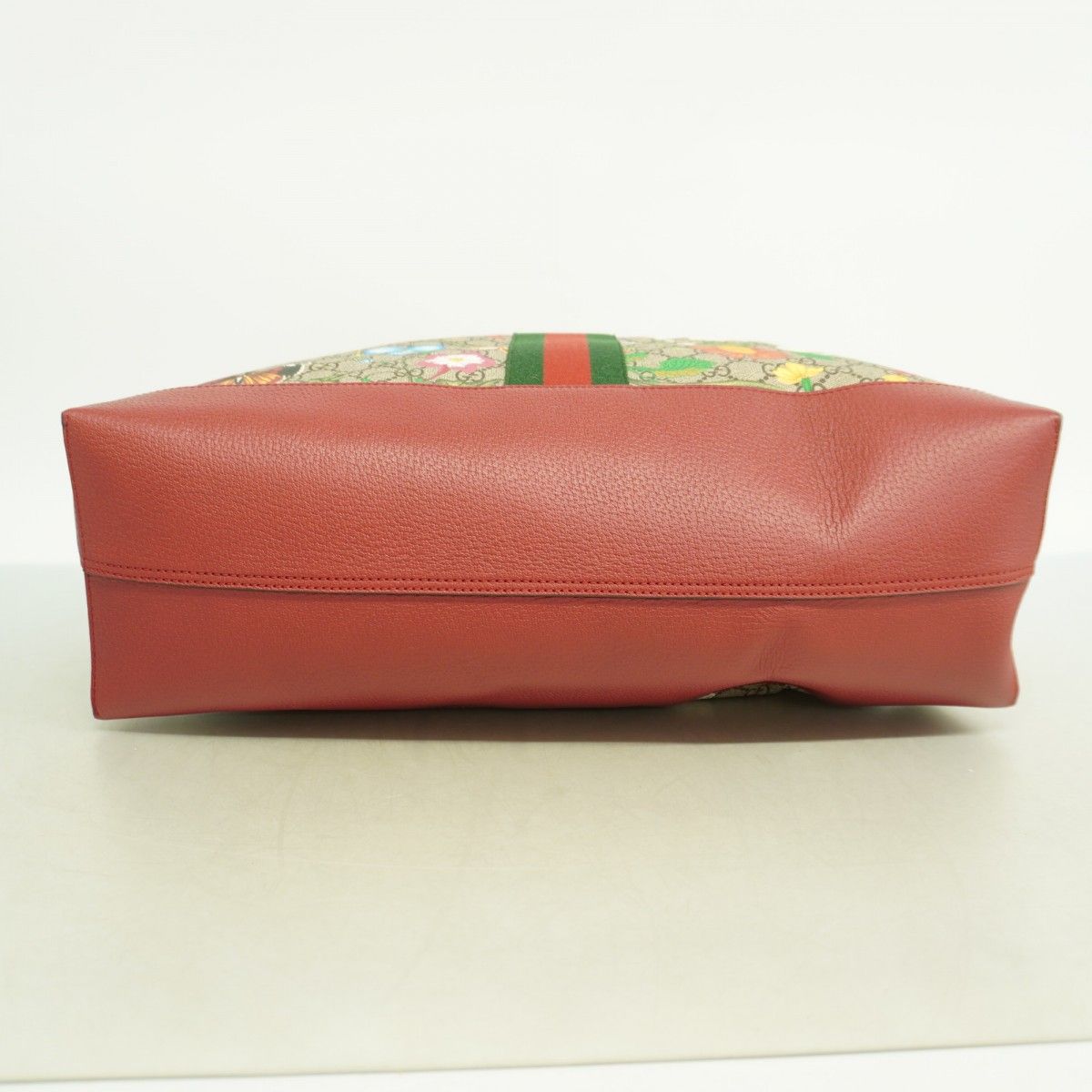 Gucci Tote Ophidia GG Flora Red Multicolor Champagne Gold — view 3