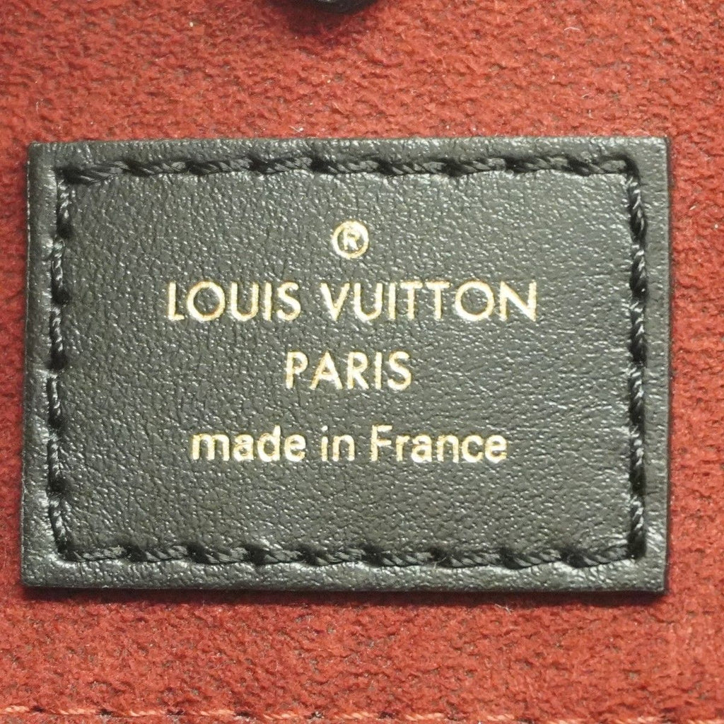 Louis Vuitton Tote Monogram Empreinte Bicolor On The Go MM Black Beige 2-Way — view 5