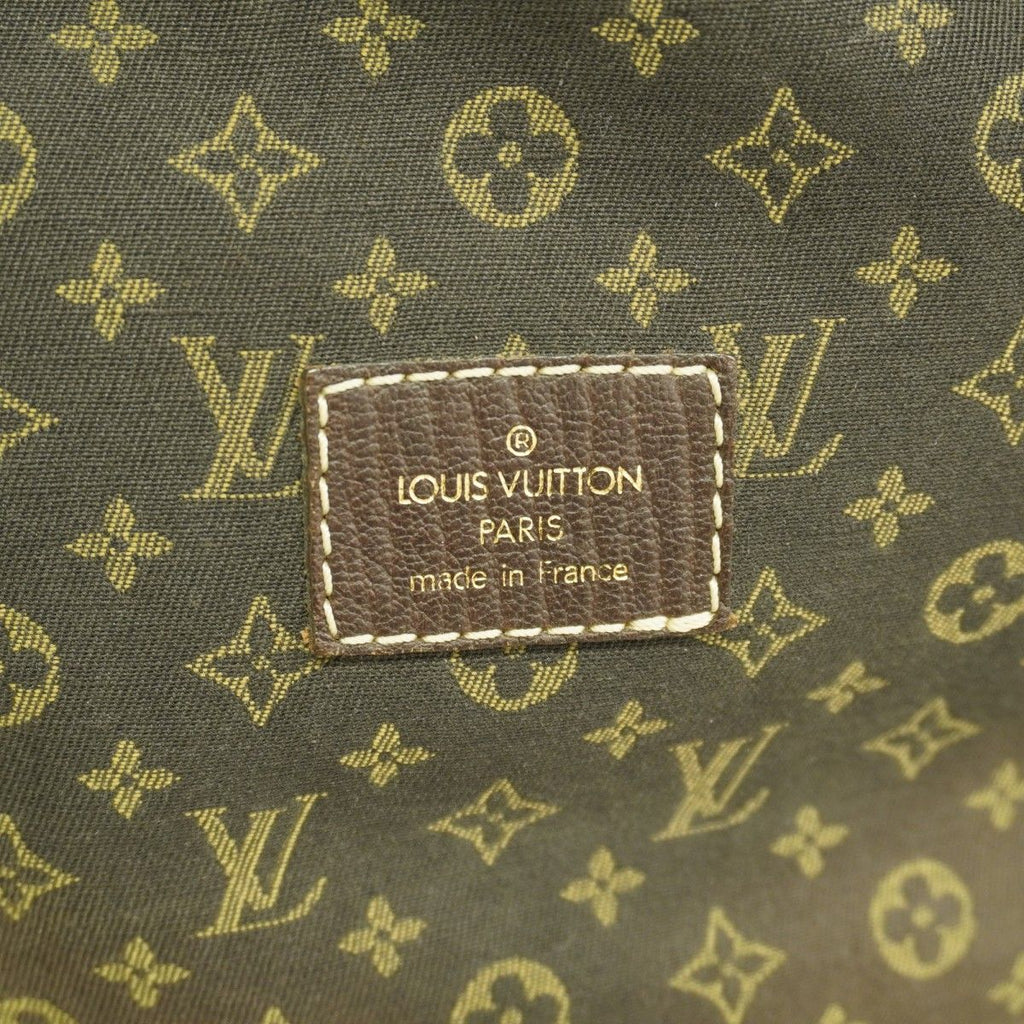 Louis Vuitton Shoulder Bag Monogram Mini Lin Saumur Ebene — view 5