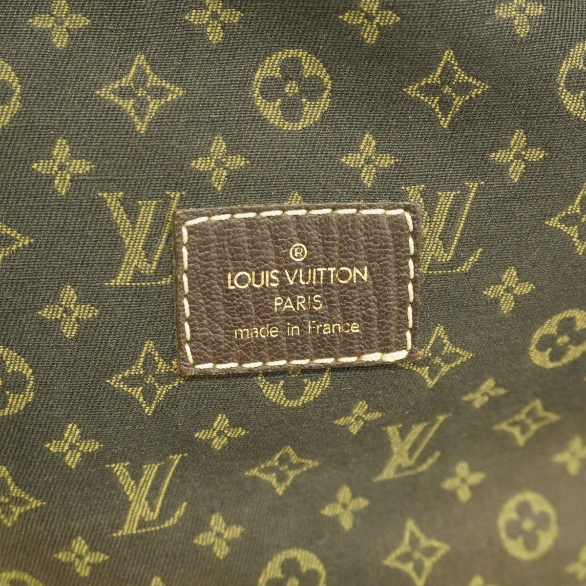 Louis Vuitton Shoulder Bag Monogram Mini Lin Saumur Ebene — view 5