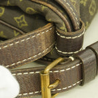 Louis Vuitton Shoulder Bag Monogram Mini Lin Saumur Ebene — view 7