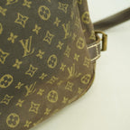 Louis Vuitton Shoulder Bag Monogram Mini Lin Saumur Ebene — view 8