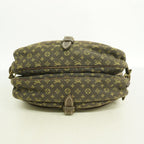 Louis Vuitton Shoulder Bag Monogram Mini Lin Saumur Ebene — view 3