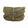 Louis Vuitton Shoulder Bag Monogram Mini Lin Saumur Ebene