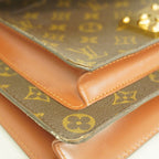 Louis Vuitton Handbag Monogram Monceau 28 Brown 2-Way — view 6