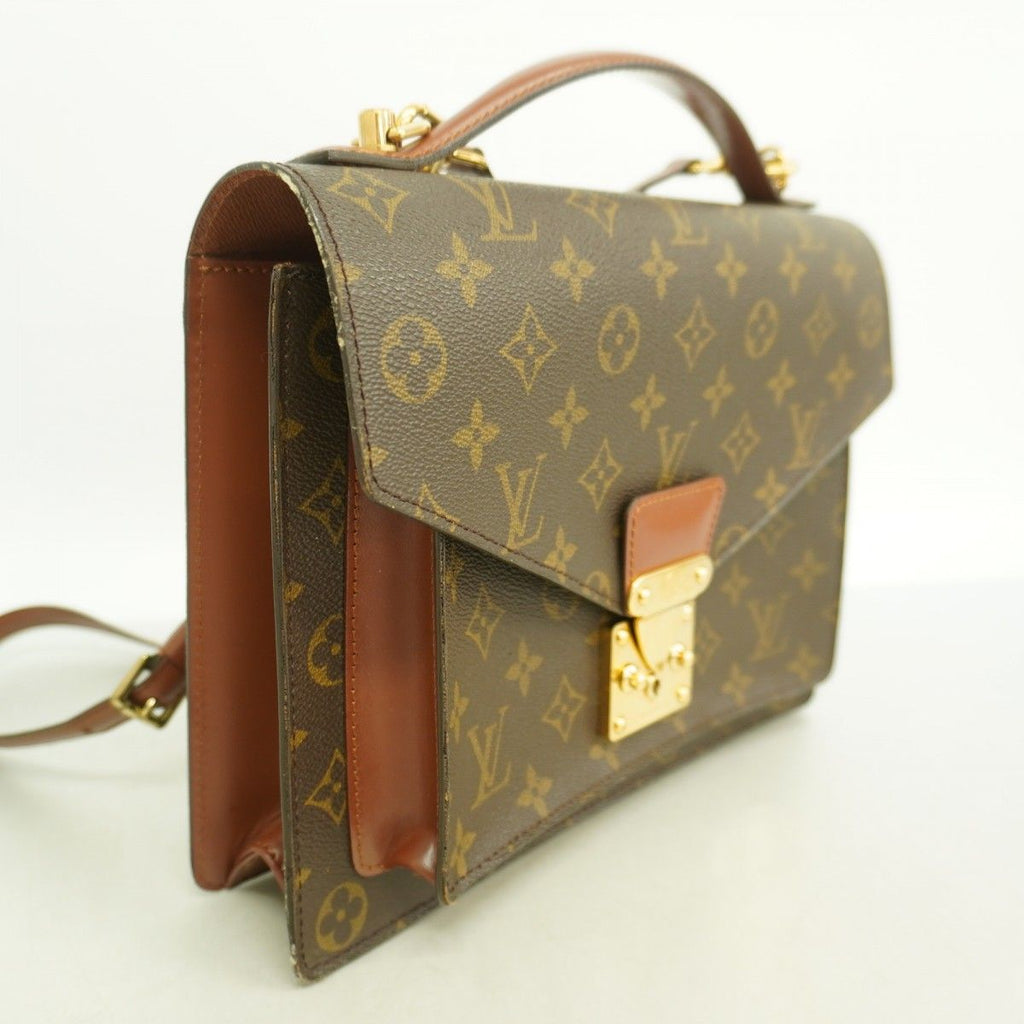 Louis Vuitton Handbag Monogram Monceau 28 Brown 2-Way — view 2