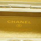 Chanel Airpods Case Quilted Lambskin White Champagne Gold Shoulder — view 5