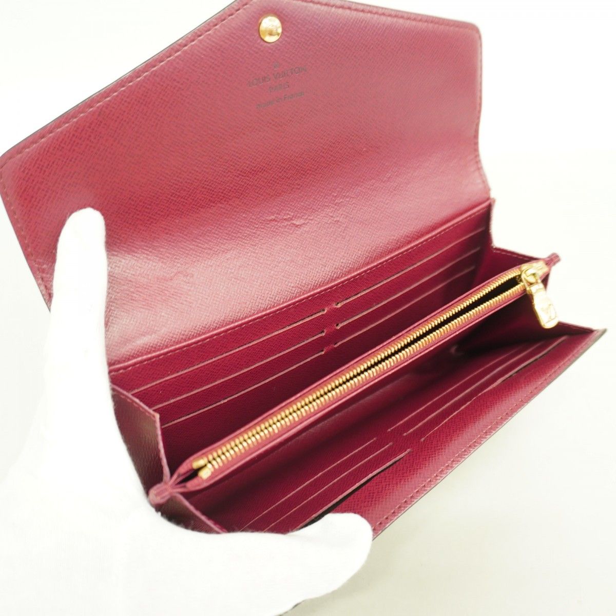 Louis Vuitton Wallet Monogram Portefeuille Sarah Fuchsia — view 3