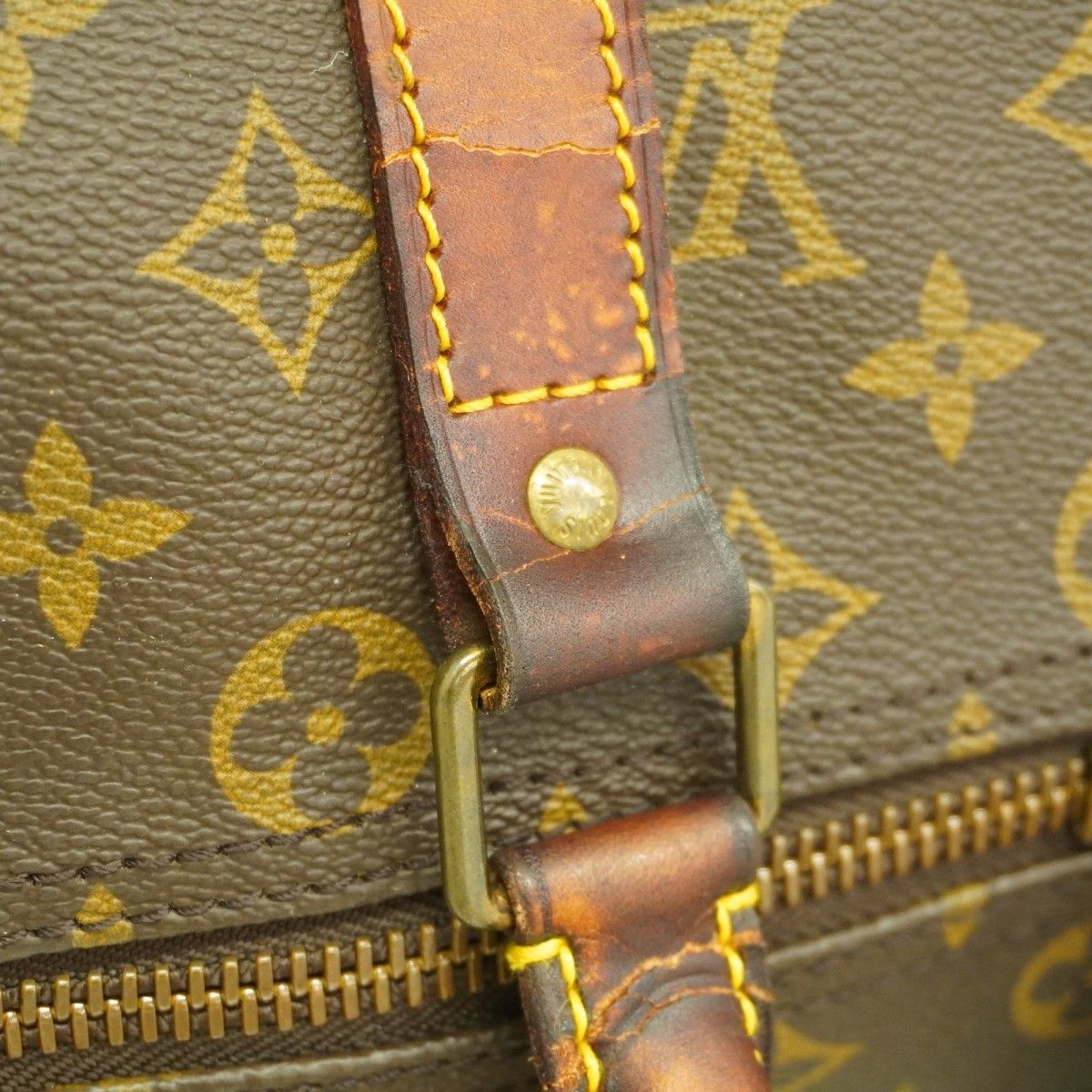 Louis Vuitton Boston Bag Monogram Keepall Bandouliere 45 Brown — view 9