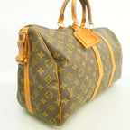 Louis Vuitton Boston Bag Monogram Keepall Bandouliere 45 Brown — view 2