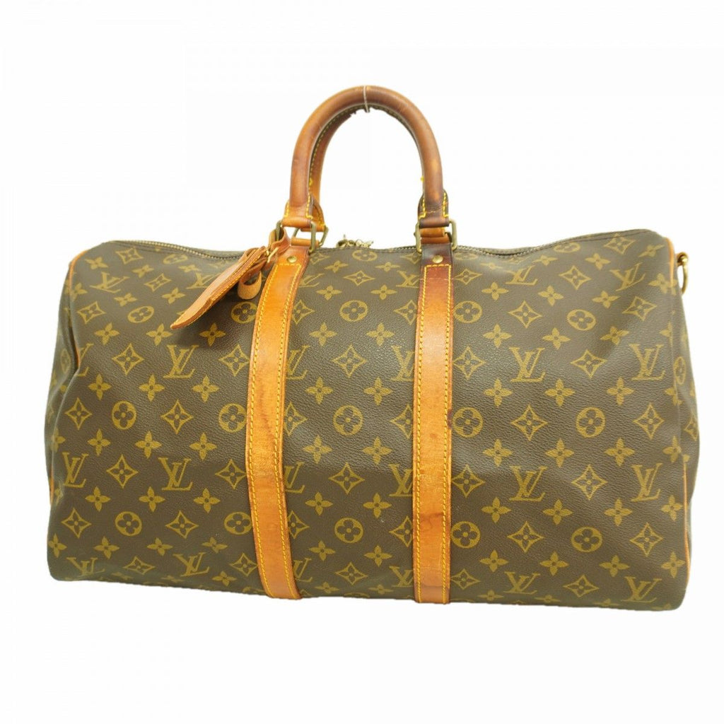 Louis Vuitton Boston Bag Monogram Keepall Bandouliere 45 Brown