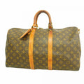 Louis Vuitton Boston Bag Monogram Keepall Bandouliere 45 Brown