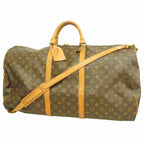 Louis Vuitton Boston Bag Monogram Keepall Bandouliere 60 Brown