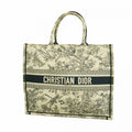 Dior Tote Book Canvas Ivory Navy