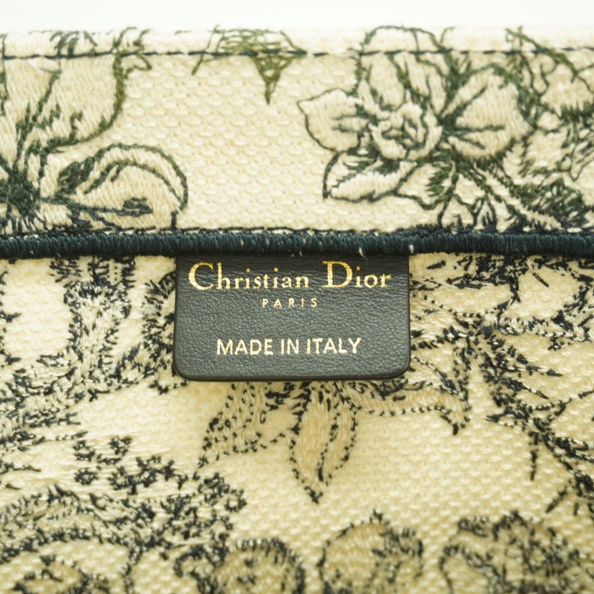 Dior Tote Book Canvas Ivory Navy — view 5