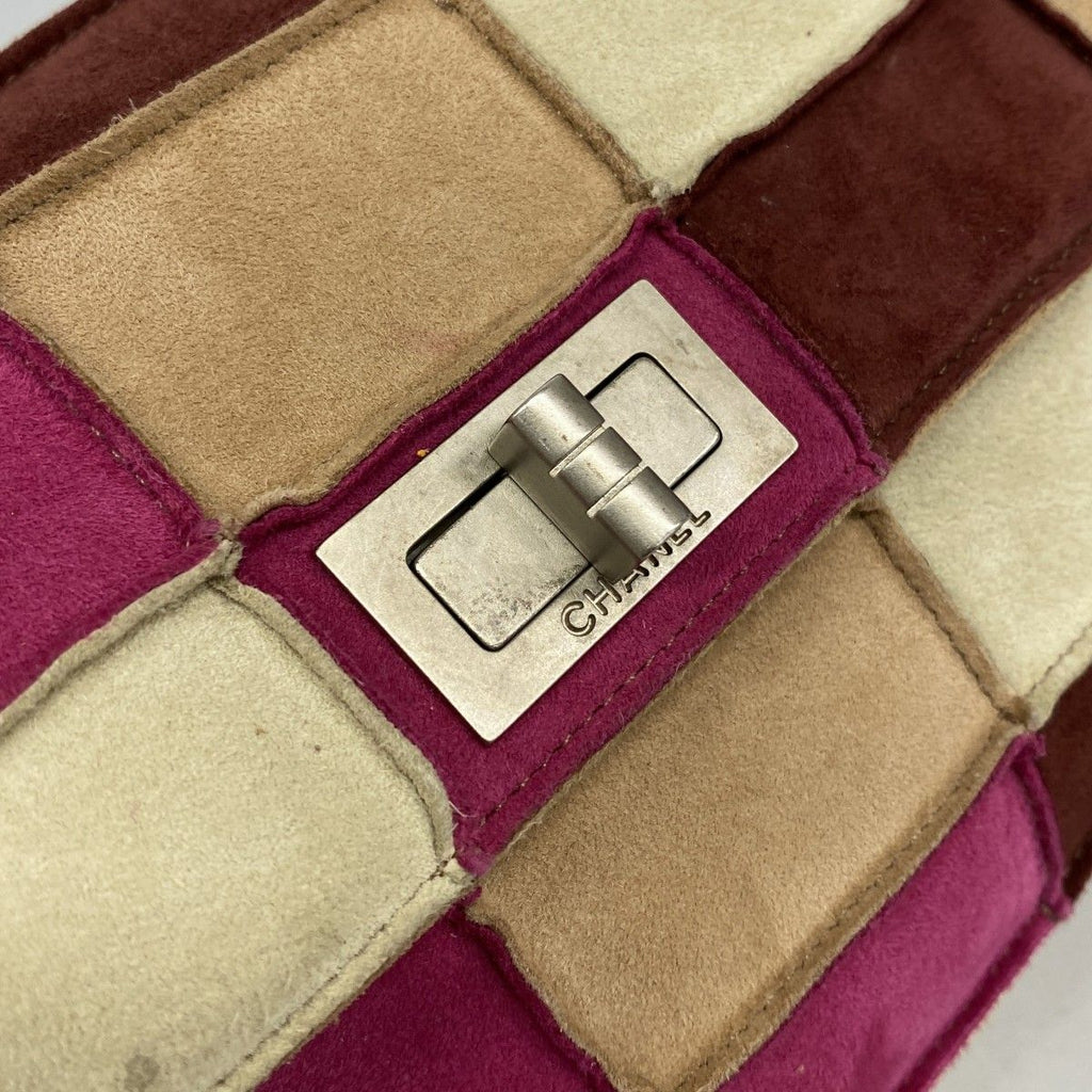 Chanel Shoulder Bag 2.55 Suede Multicolor Silver — view 9