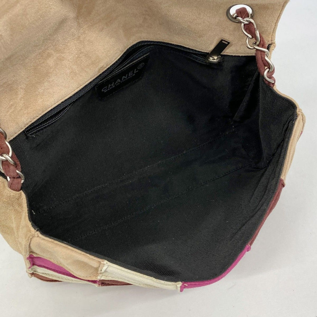 Chanel Shoulder Bag 2.55 Suede Multicolor Silver — view 4