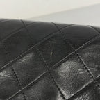 Chanel Shoulder Bag Quilted Lambskin Black Gold — view 7