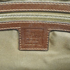 Fendi Handbag Zucca Nylon Canvas Brown Silver — view 5