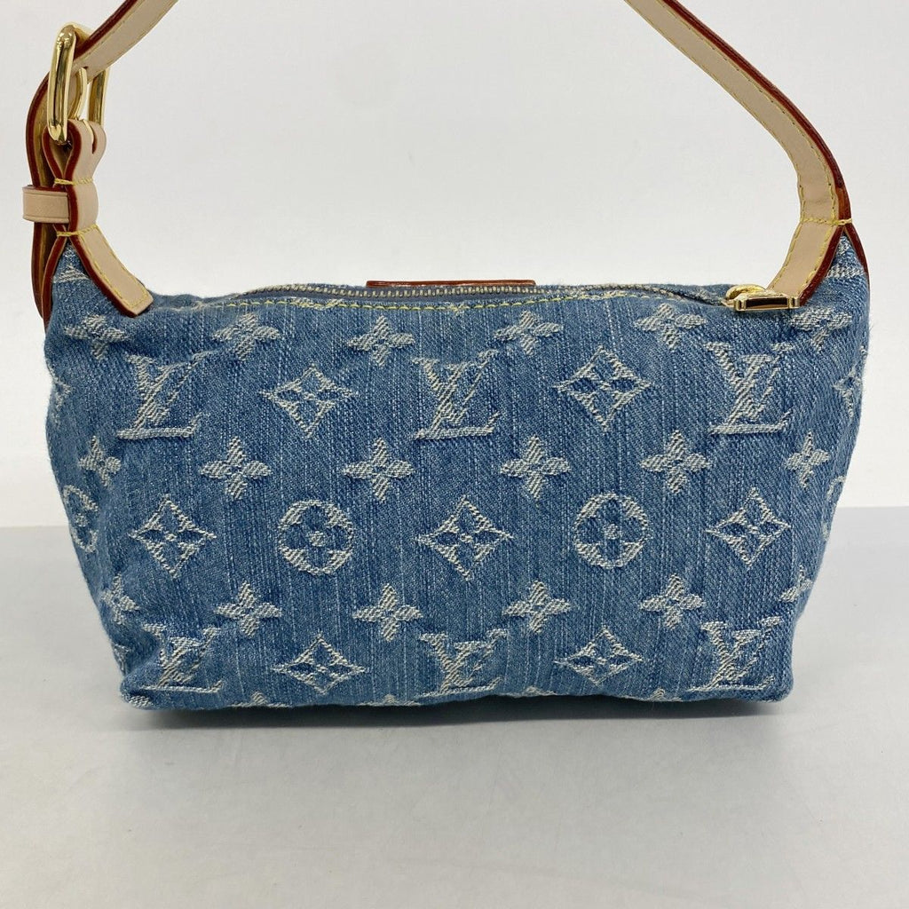 Louis Vuitton Handbag Monogram Denim Pochette Hills Blue — view 7