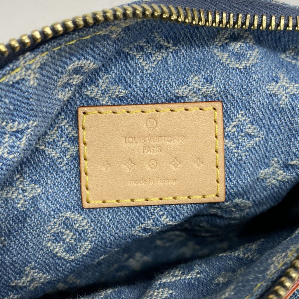 Louis Vuitton Handbag Monogram Denim Pochette Hills Blue — view 5