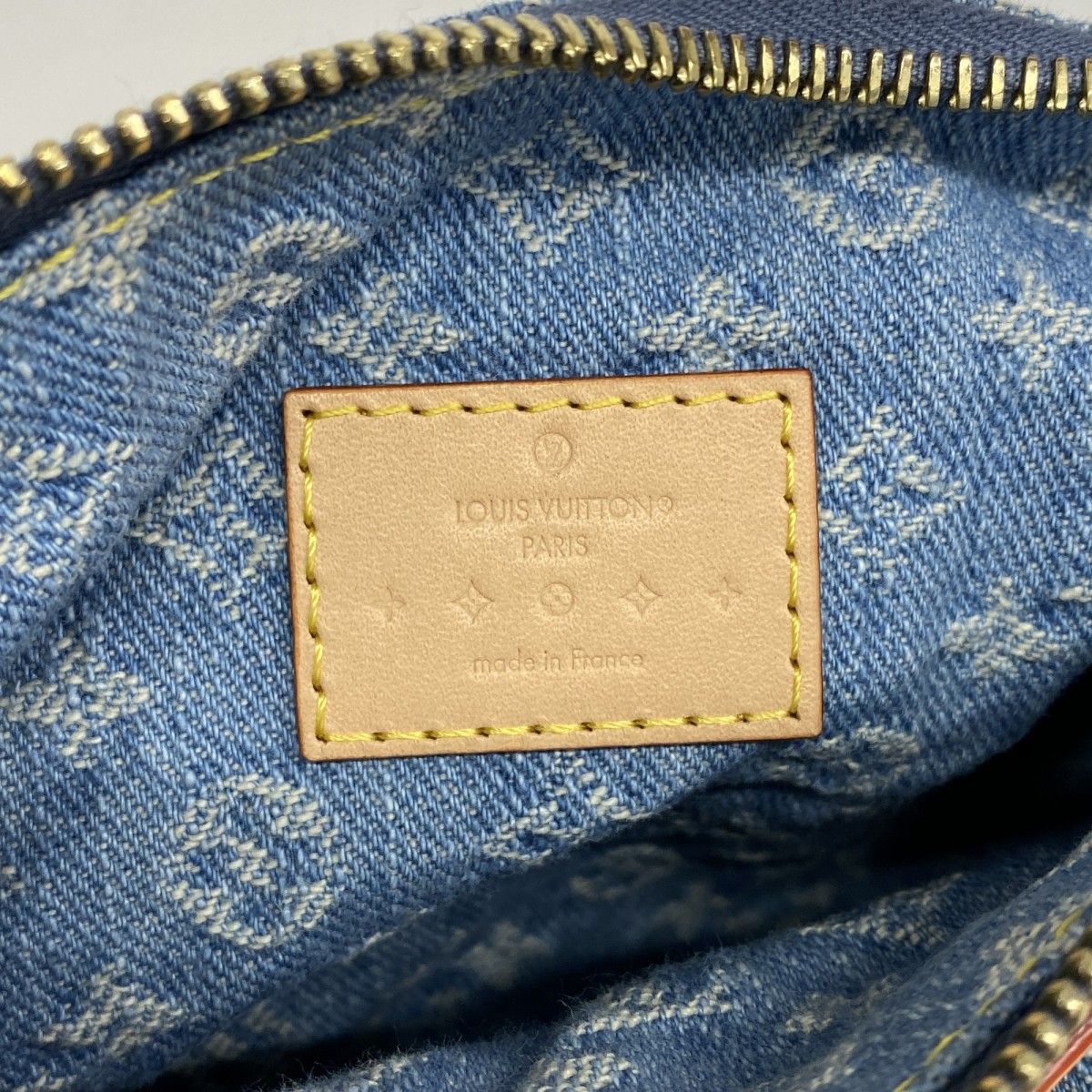 Louis Vuitton Handbag Monogram Denim Pochette Hills Blue — view 5