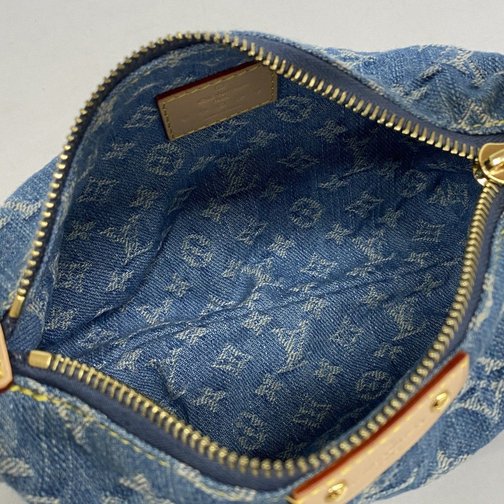 Louis Vuitton Handbag Monogram Denim Pochette Hills Blue — view 4
