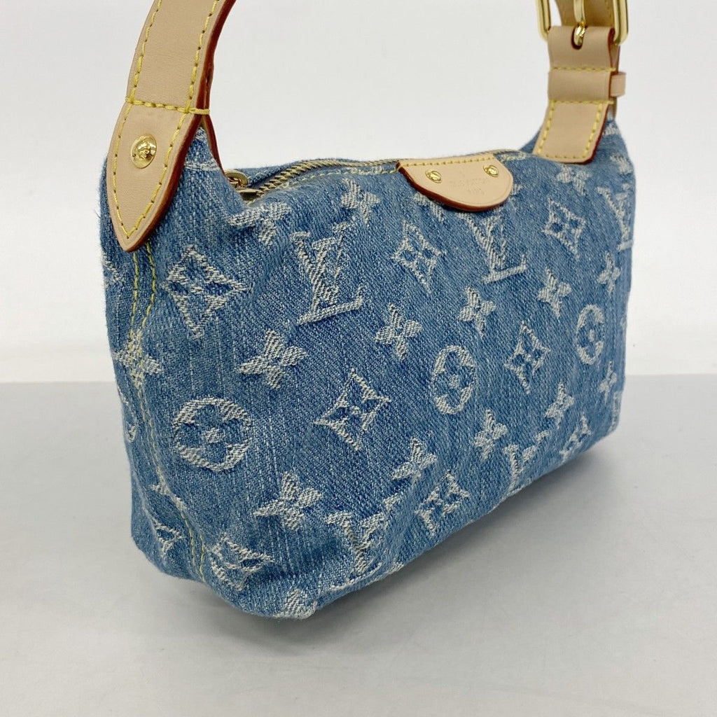 Louis Vuitton Handbag Monogram Denim Pochette Hills Blue — view 2