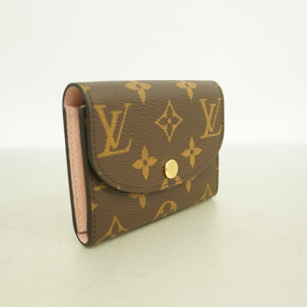 Louis Vuitton Card Case Monogram Porte-Monnaie Rosalie Brown Rosevalerine — view 2