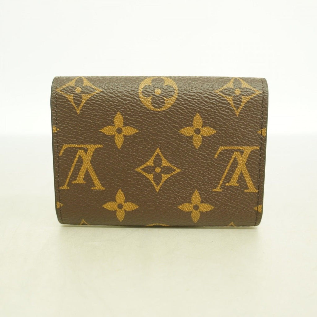 Louis Vuitton Card Case Monogram Porte-Monnaie Rosalie Brown Rosevalerine — view 7