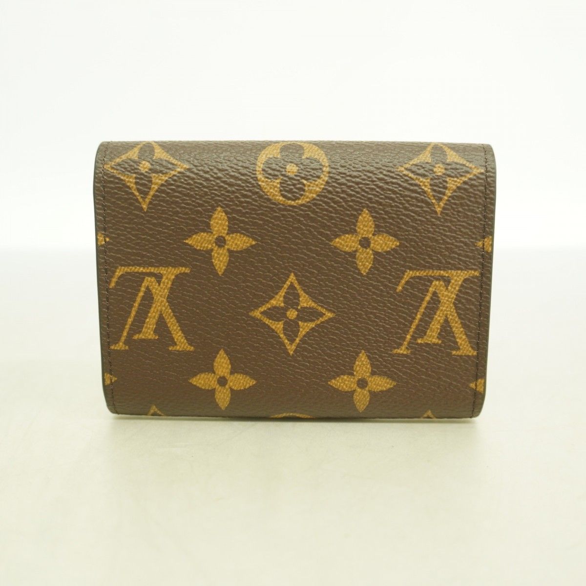 Louis Vuitton Card Case Monogram Porte-Monnaie Rosalie Brown Rosevalerine — view 7
