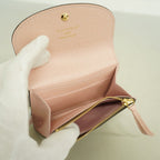 Louis Vuitton Card Case Monogram Porte-Monnaie Rosalie Brown Rosevalerine — view 3
