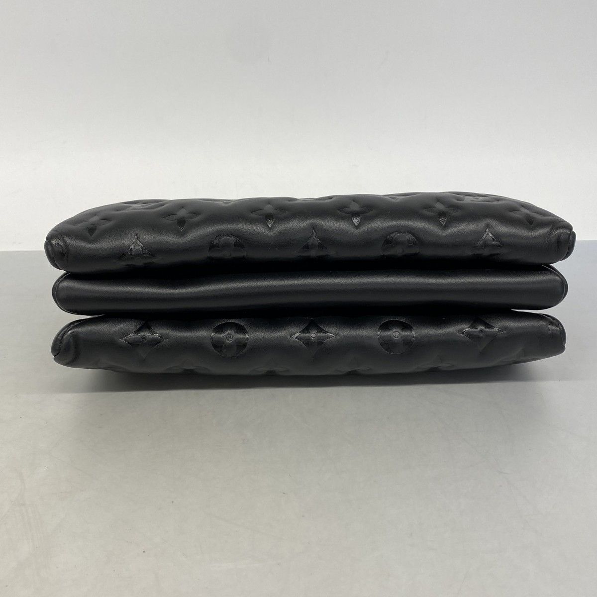 Louis Vuitton Shoulder Bag Monogram Embossed Coussin PM Noir — view 3