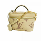 Louis Vuitton Vanity Bag Monogram Empreinte Bicolor PM Cream Bois Droz 2-Way