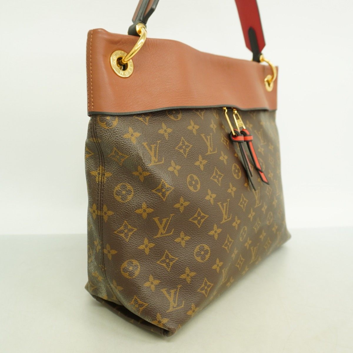 Louis Vuitton Tote Monogram Tui Roulis Hobo Brown Caramel — view 2