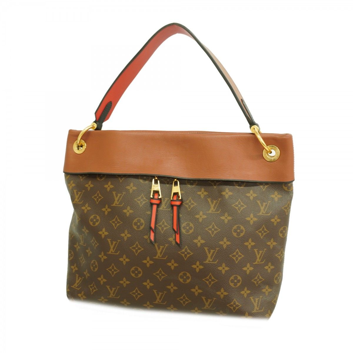 Louis Vuitton Tote Monogram Tui Roulis Hobo Brown Caramel