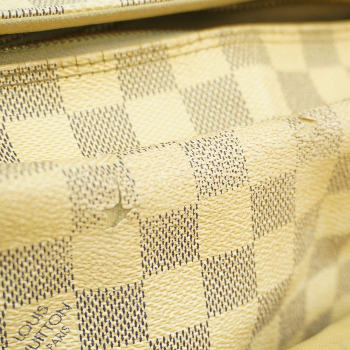 Louis Vuitton Shoulder Bag Damier Azur Naviglio White — view 6
