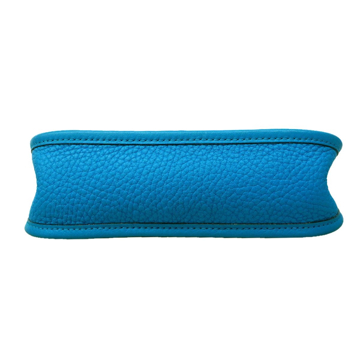 Hermes Shoulder Bag Evelyne TPM Taurillon Clemence Blue Frida Silver — view 3