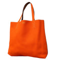 Hermes Tote Double Sens 36 Taurillon Clemence Gold Orange
