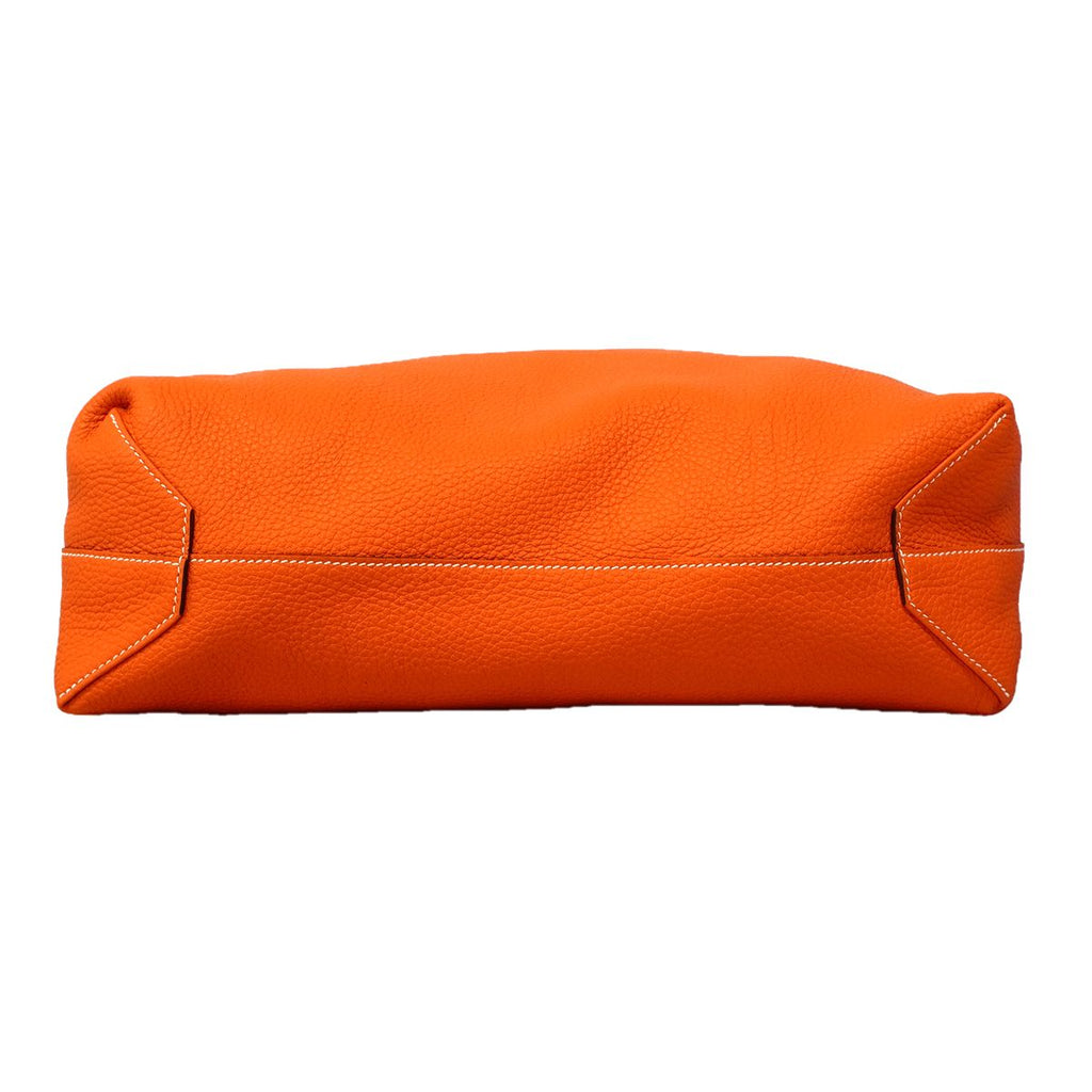 Hermes Tote Double Sens 36 Taurillon Clemence Gold Orange — view 3