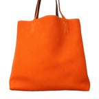 Hermes Tote Double Sens 36 Taurillon Clemence Gold Orange — view 7