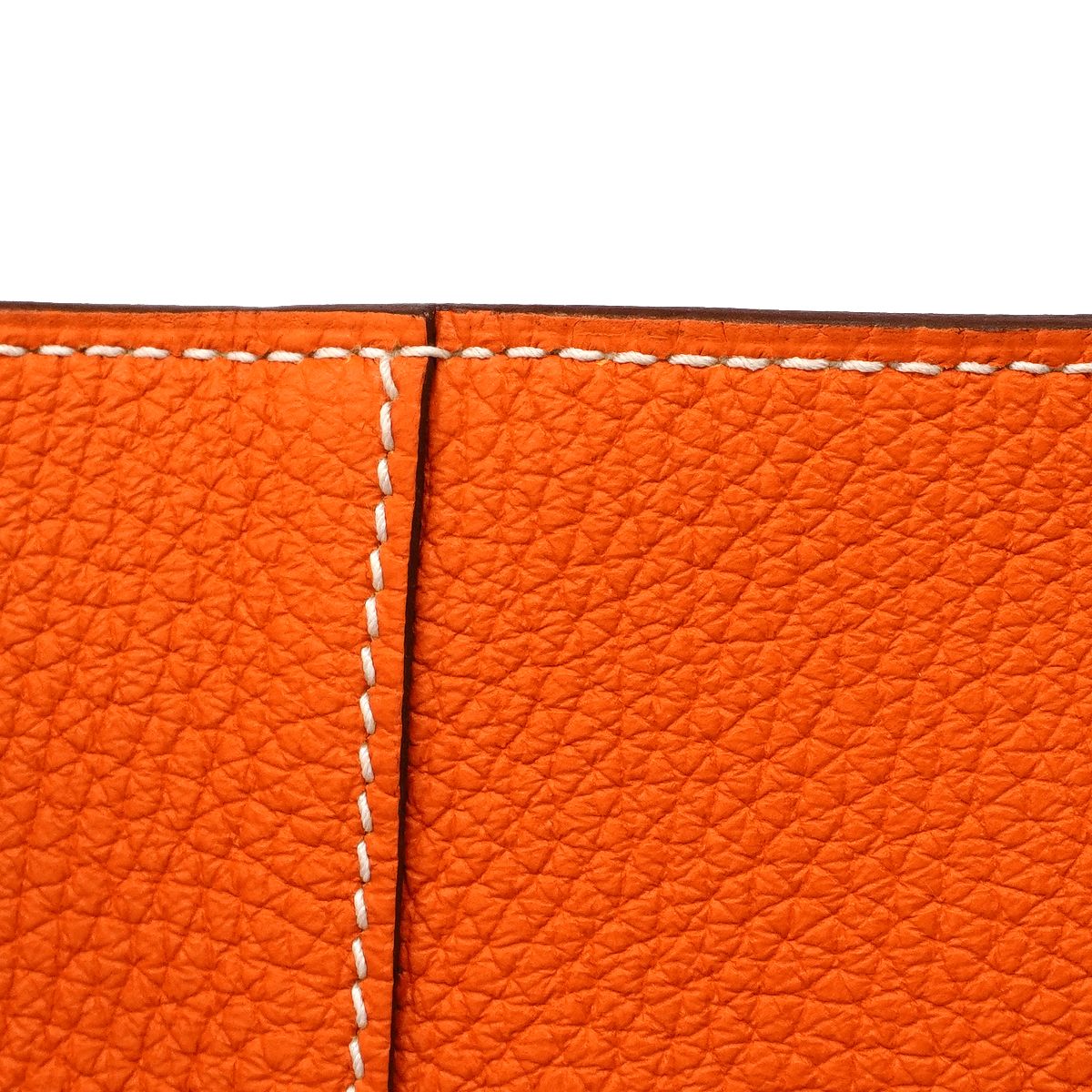 Hermes Tote Double Sens 36 Taurillon Clemence Gold Orange — view 6