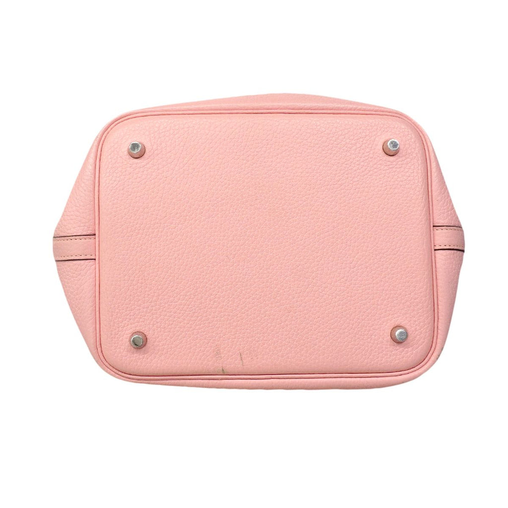 Hermes Handbag Picotin Lock MM Taurillon Clemence Rose Sakura Silver — view 3