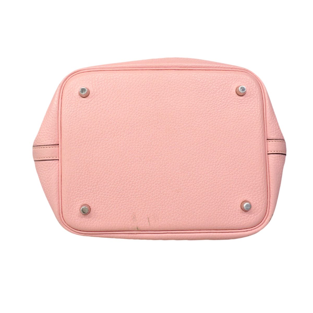 Hermes Handbag Picotin Lock MM Taurillon Clemence Rose Sakura Silver — view 3