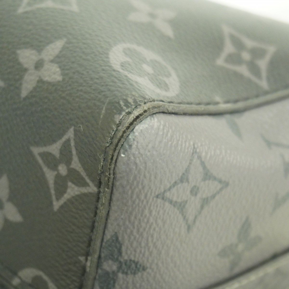 Louis Vuitton Shoulder Bag Monogram Eclipse City Keepall Black Gray — view 6