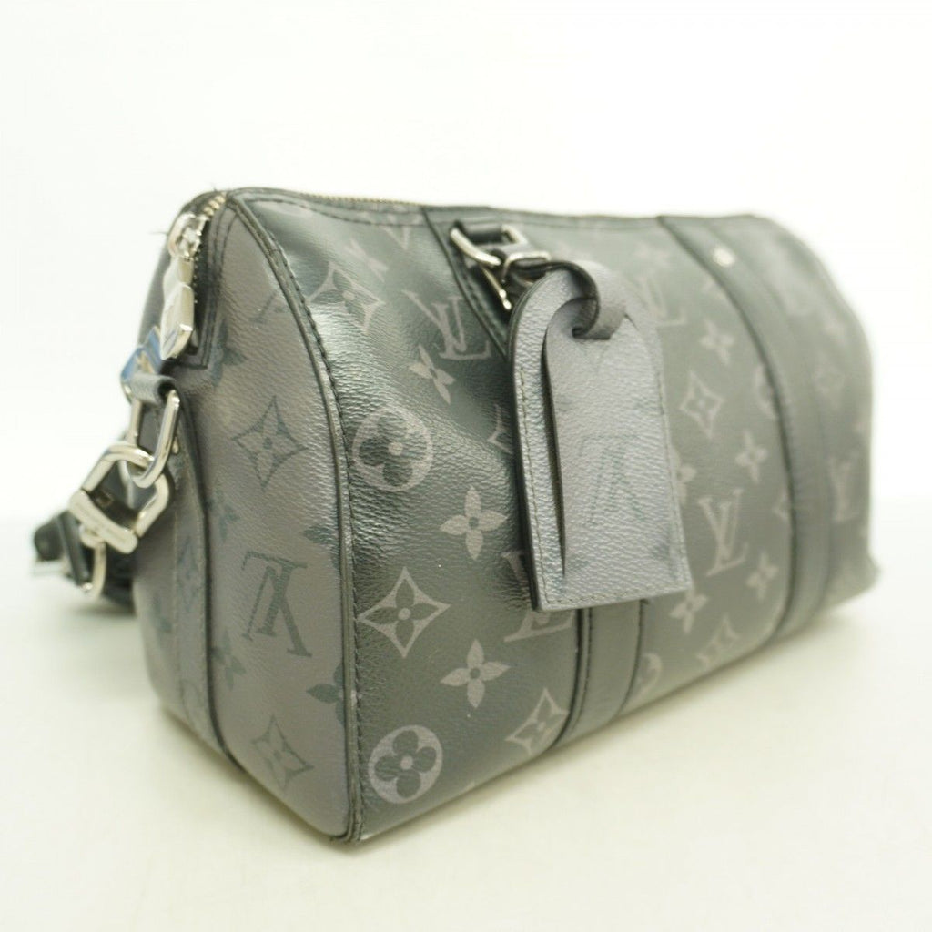 Louis Vuitton Shoulder Bag Monogram Eclipse City Keepall Black Gray — view 2