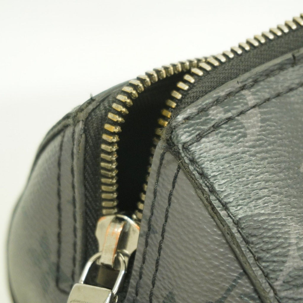 Louis Vuitton Shoulder Bag Monogram Eclipse City Keepall Black Gray — view 8